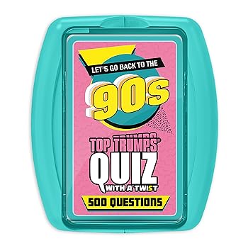 Top Trumps 90s Quiz Game Card Game