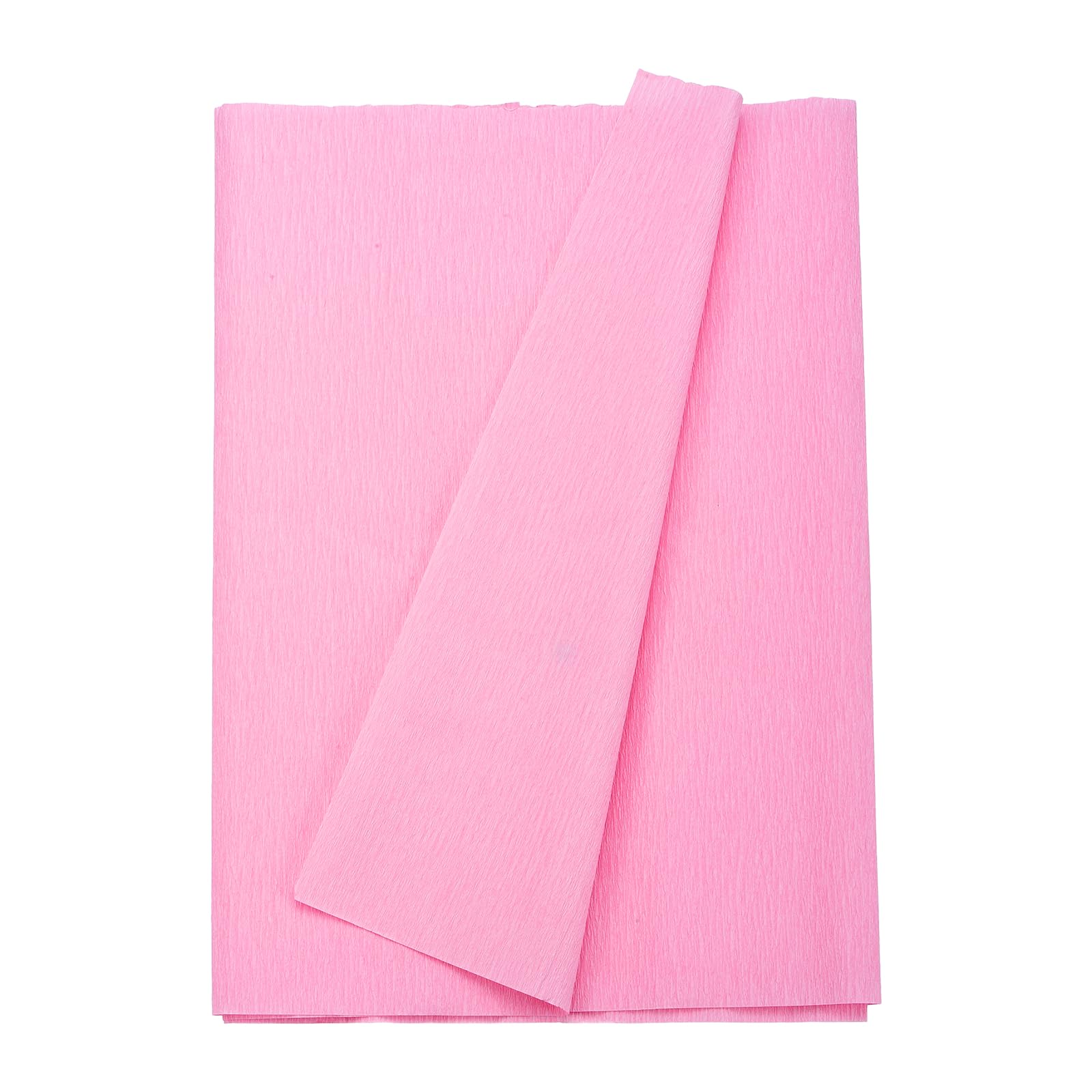 sourcing map Crepe Paper Roll 8.2ft Long 13 Inch Wide for Wedding Ceremony Various Large Festivals Decoration, Pink