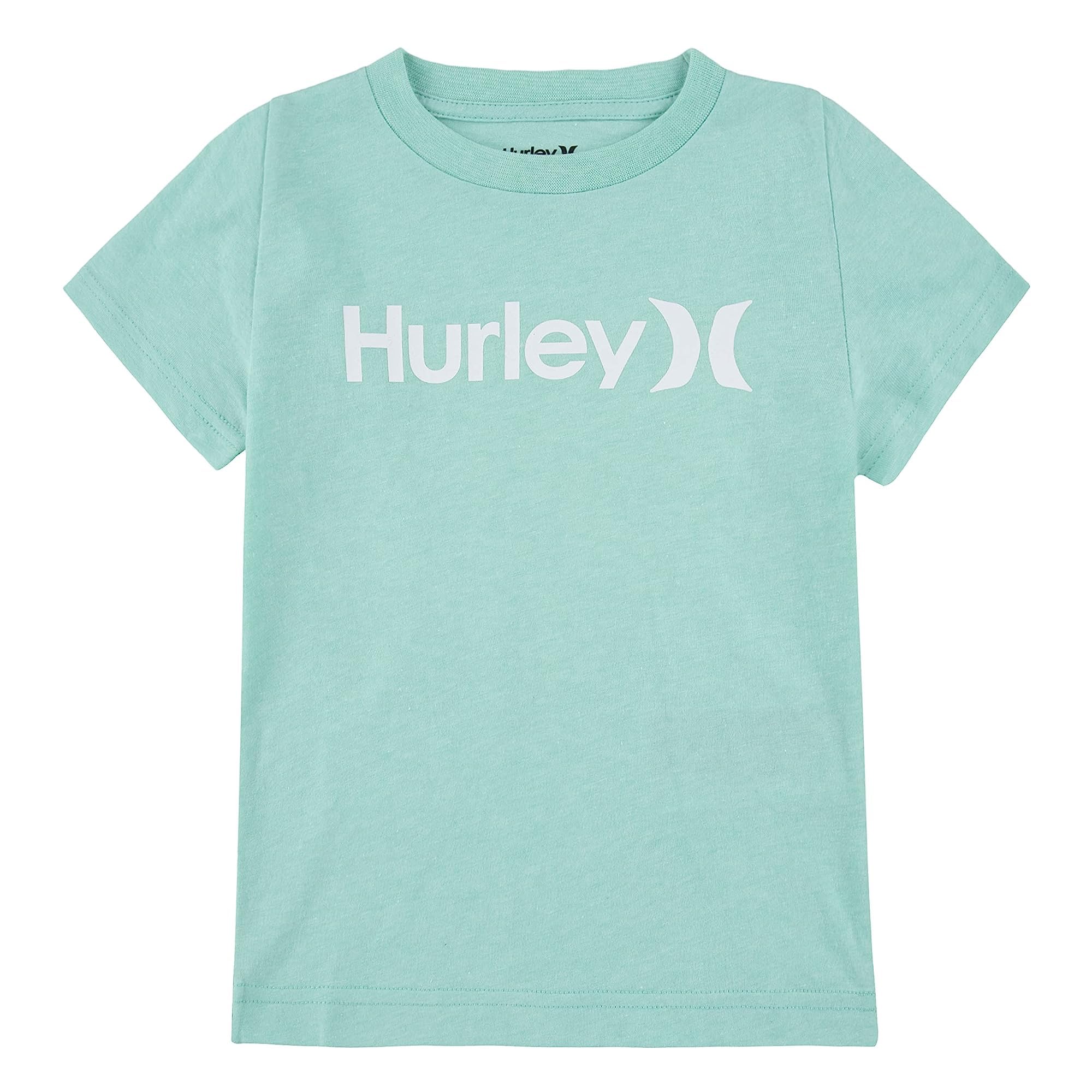 Hurley 781106, Camiseta de manga corta Niños, Verde, 3 años