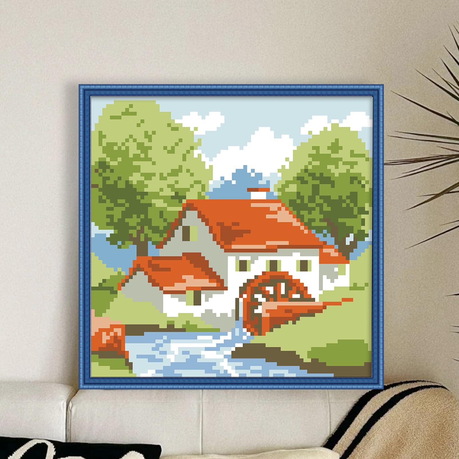 Kit di ricamo da ricamo con perline colorate per principianti arte e tempo libero creativo decorazione da parete casa