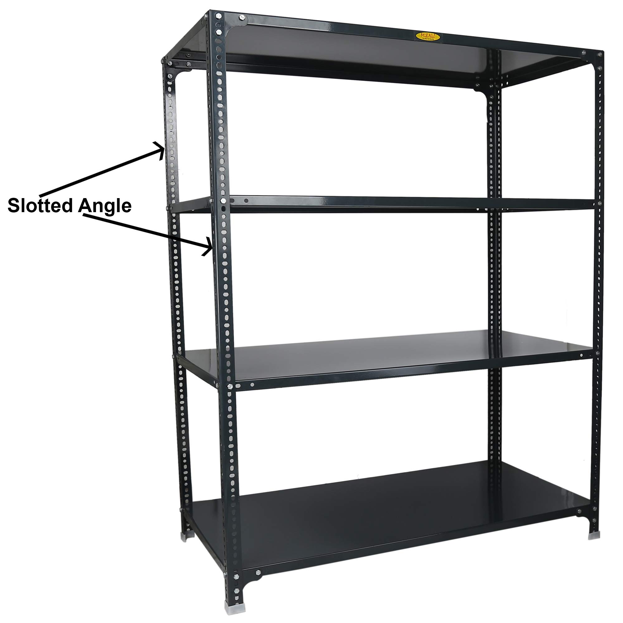 Mil-Nil HR 4-Piece Standing Shelf Unit - Durable Storage -4