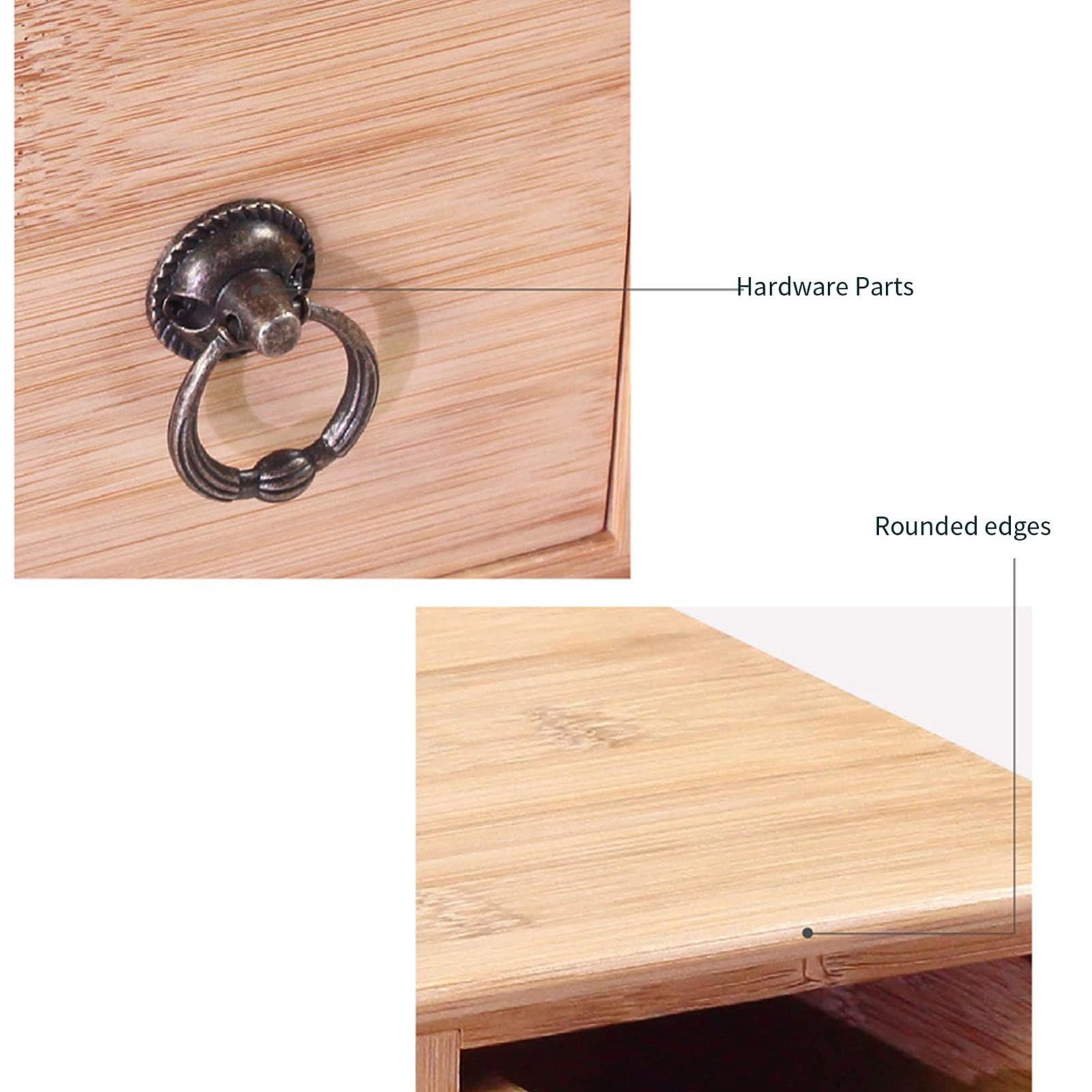 Scatola portaoggetti da scrivania con cassetti - Mobiletto portaoggetti da scrivania, Piccolo Organizer da scrivania, Cassetti Organizer impilabili, Scatola portaoggetti