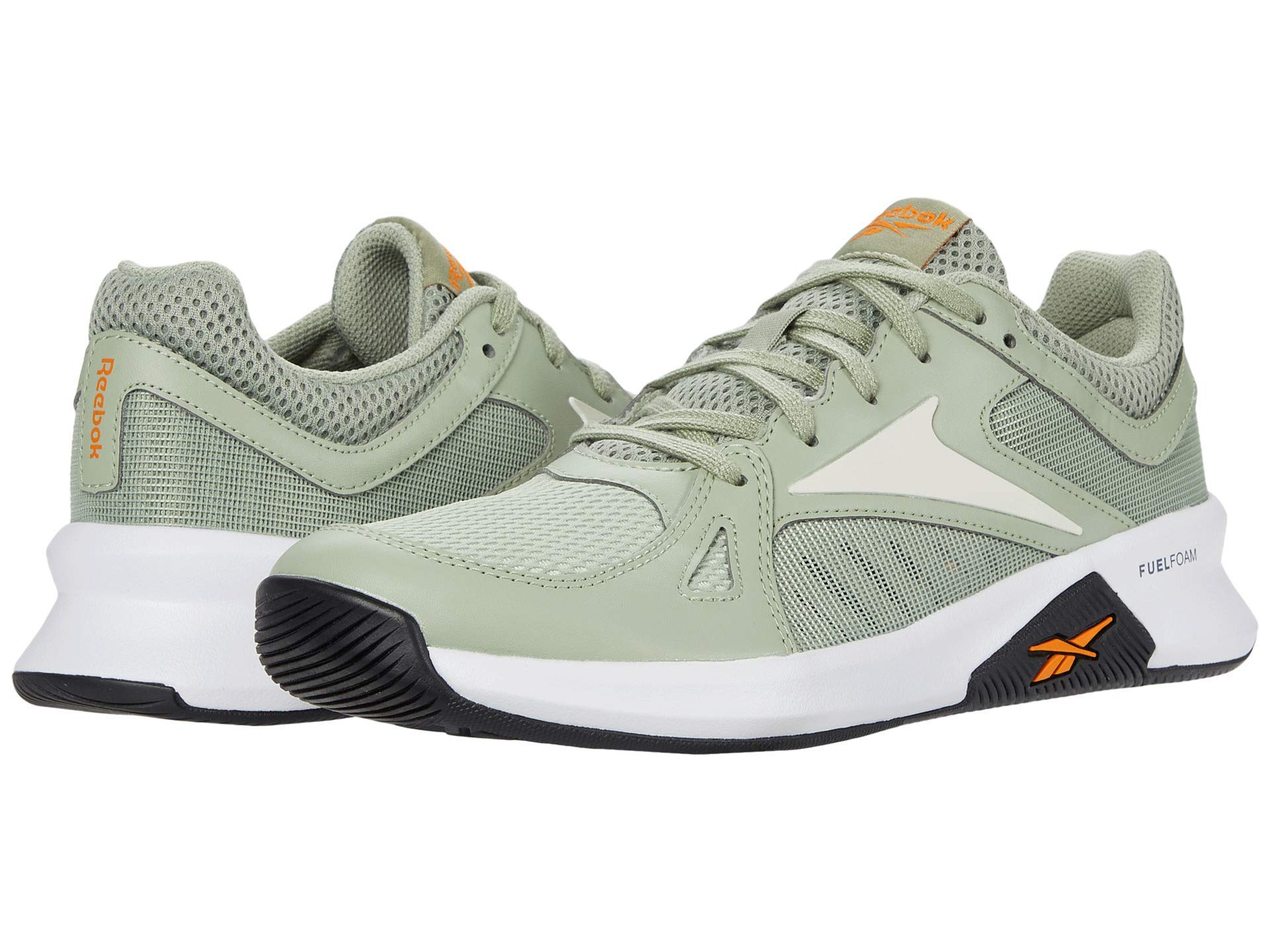 Reebok mens Advanced Cross Trainer, Mystic Grey/Chalk/High Ghvis Orange, 12.5 US