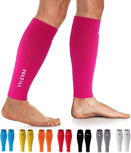 Newzill - Mangas de compresión de pantorrilla (20-30mmHg) para hombre y mujer - Opción perfecta para nuestros calcetines de compresión para correr,