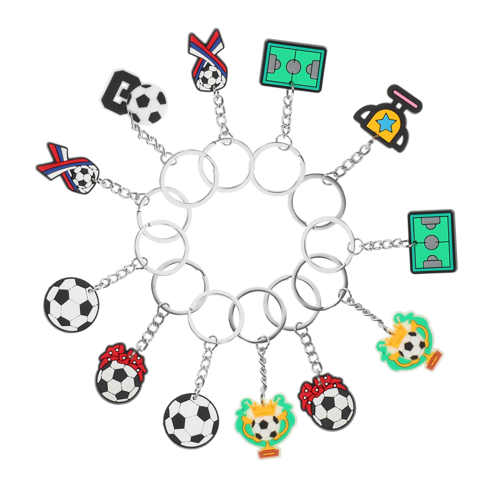 TOYANDONA Llavero Pelota Deportiva Colgantes De Llavero De Fútbol Pequeño Llavero Decorativo Adornos Colgantes De Mochila Llavero Novedad Pegamento Blando De Pvc