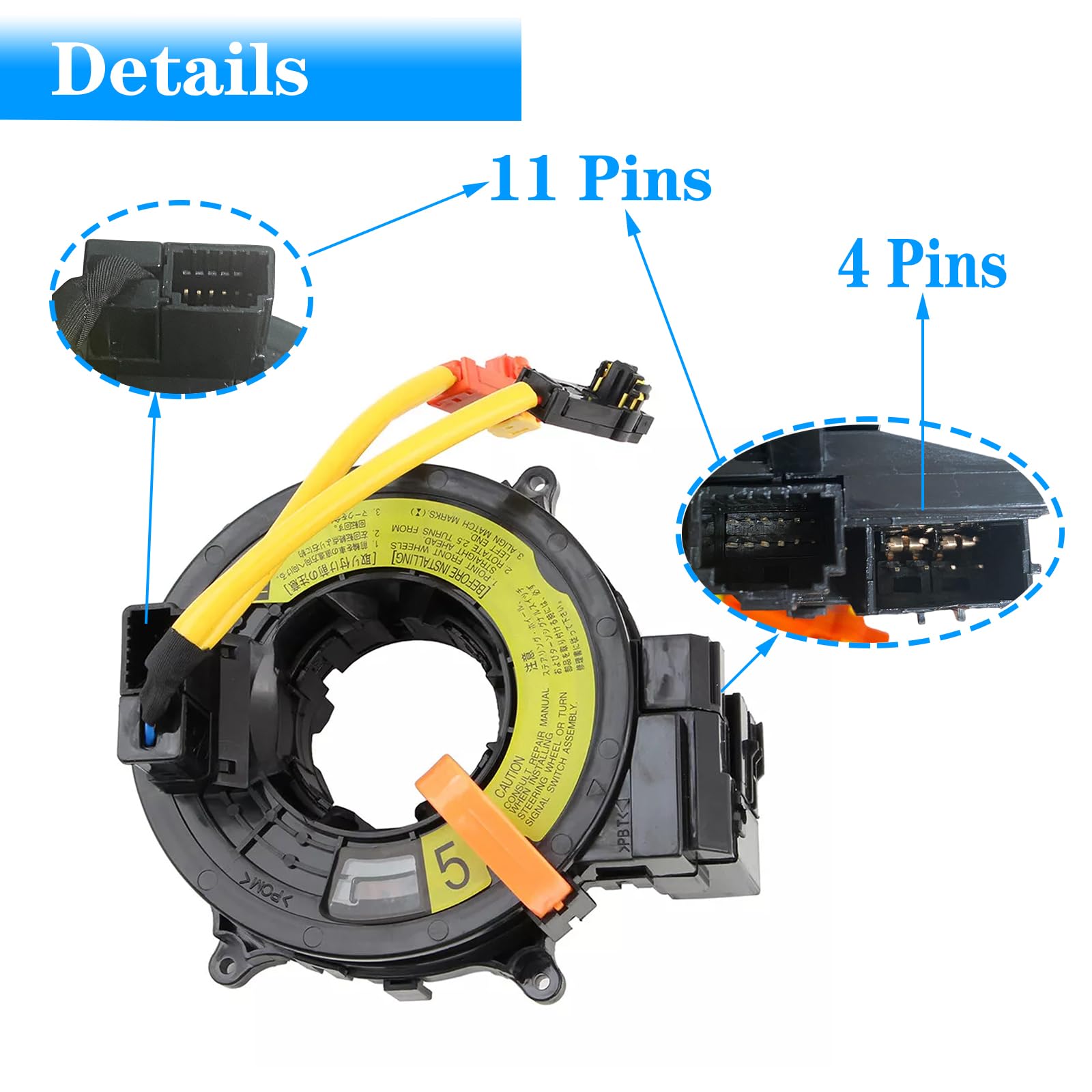 Clock-Spring for Toyota 4Runner 2003 2004 2005 2006 2007 2008 2009; Tundra 2005 2006