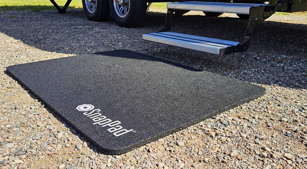 SnapPad StakMat – RV Entry & Exit Mat | 24x36” | Made in USA from 100% Recycled Rubber | Durable, Easy to Clean, Non-Slip Outdoor Mat for RVs, Campers & Motorhomes