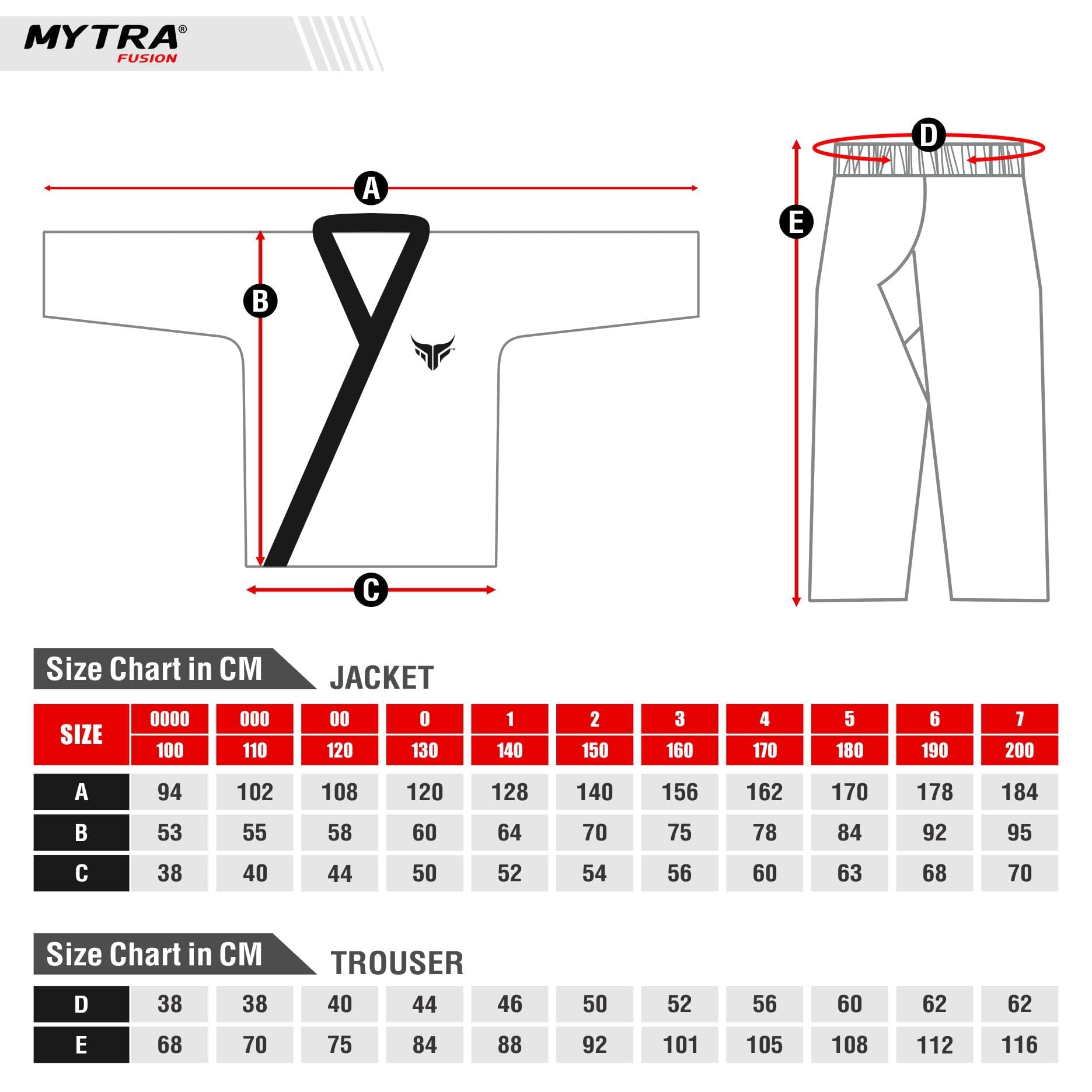 Mytra Fusion Uniforme Gi de Karaté adult avec Ceinture – Tenue d’Entraînement Arts Martiaux 200 g pour Hommes et Femmes – Tenue de Karaté Étudiant