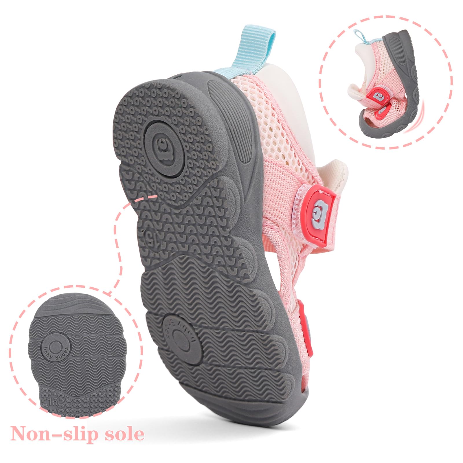 MASOCIO Sandali Primi Passi Neonato Bimbo Estive Scarpe Bambino Antiscivolo