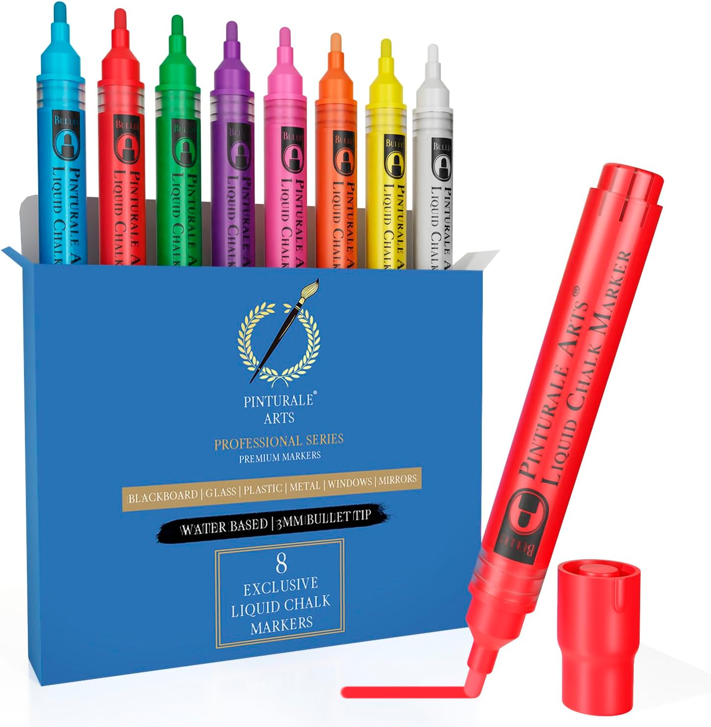 STATIONERY ISLAND Stylo Craie Pour Tableau Noir Effacable, Marqueur