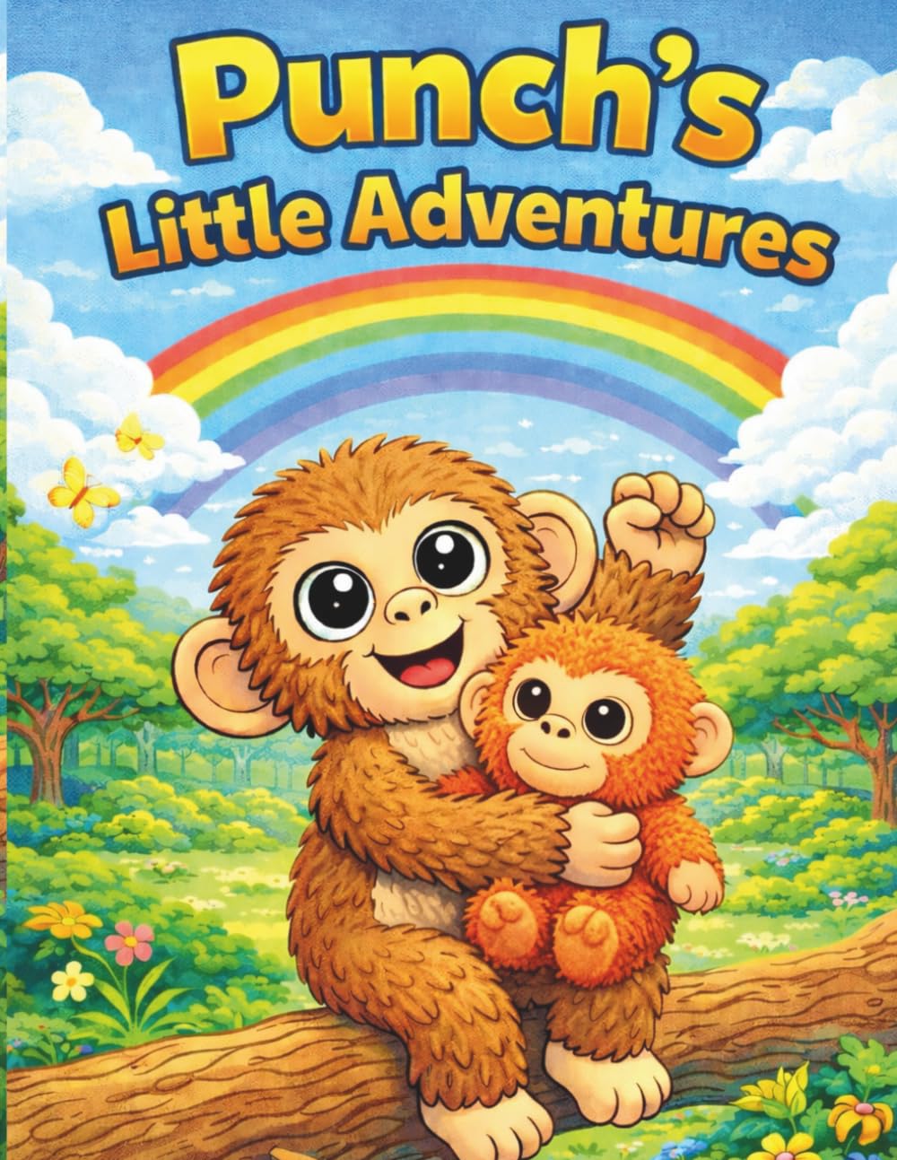 Punch's Little Adventures: Cute Animal Coloring Book for Kids ages 3-7 | Fun Zoo Adventure Pages