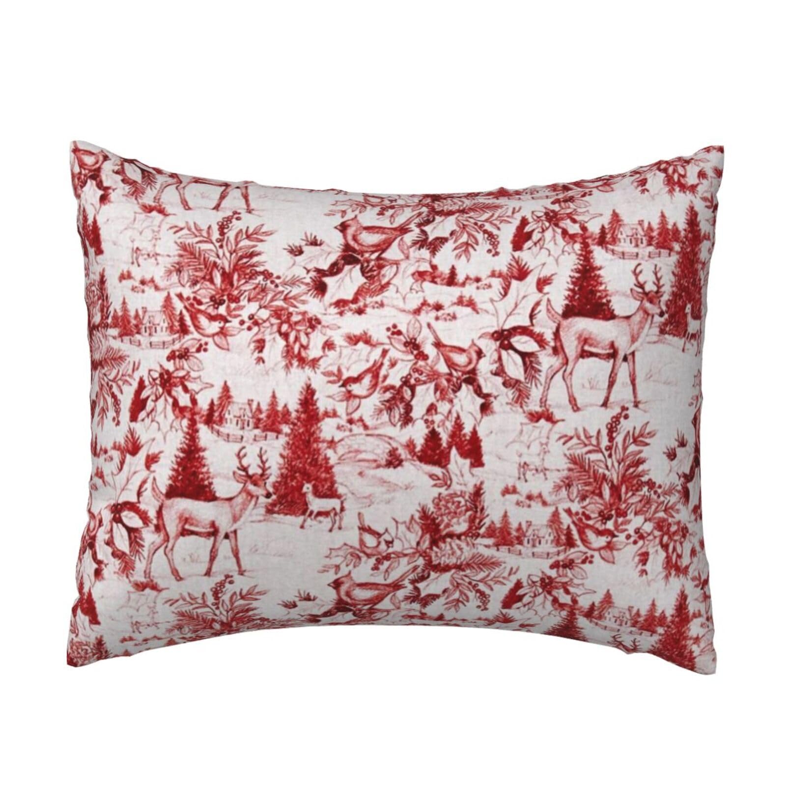 WSHFFILO Animal Wilderness Bear Deer printed Pillow Case 20x26in Decorative pillowcase Throw Pillow Cover