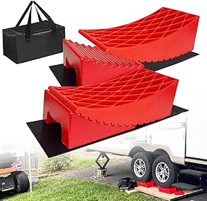 YIYITOOLS 2 Pack RV Leveling Blocks Ramp Kit,Travel Trailer Leveling ...