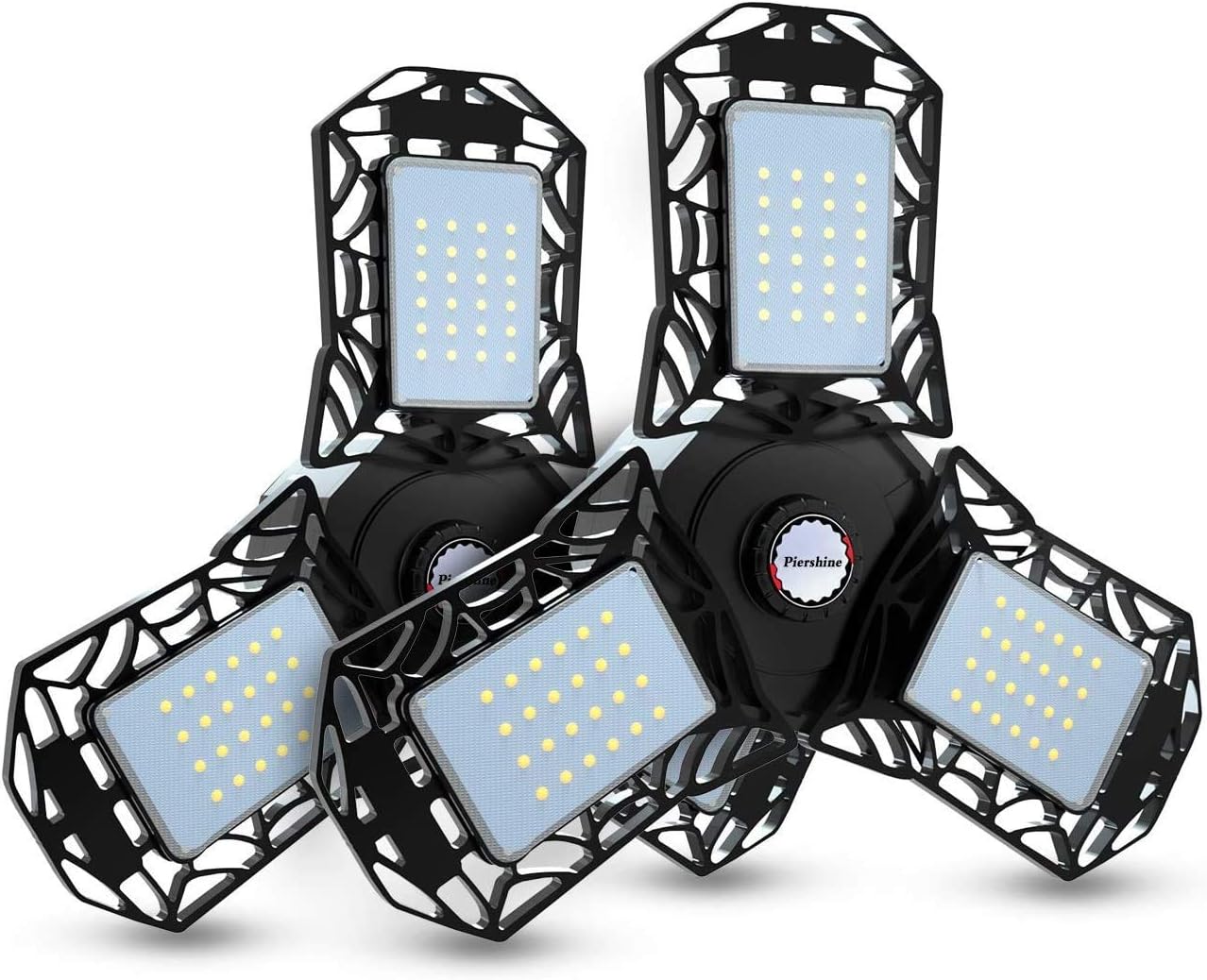 PierShine 2 Pack LED Garage Light 60W