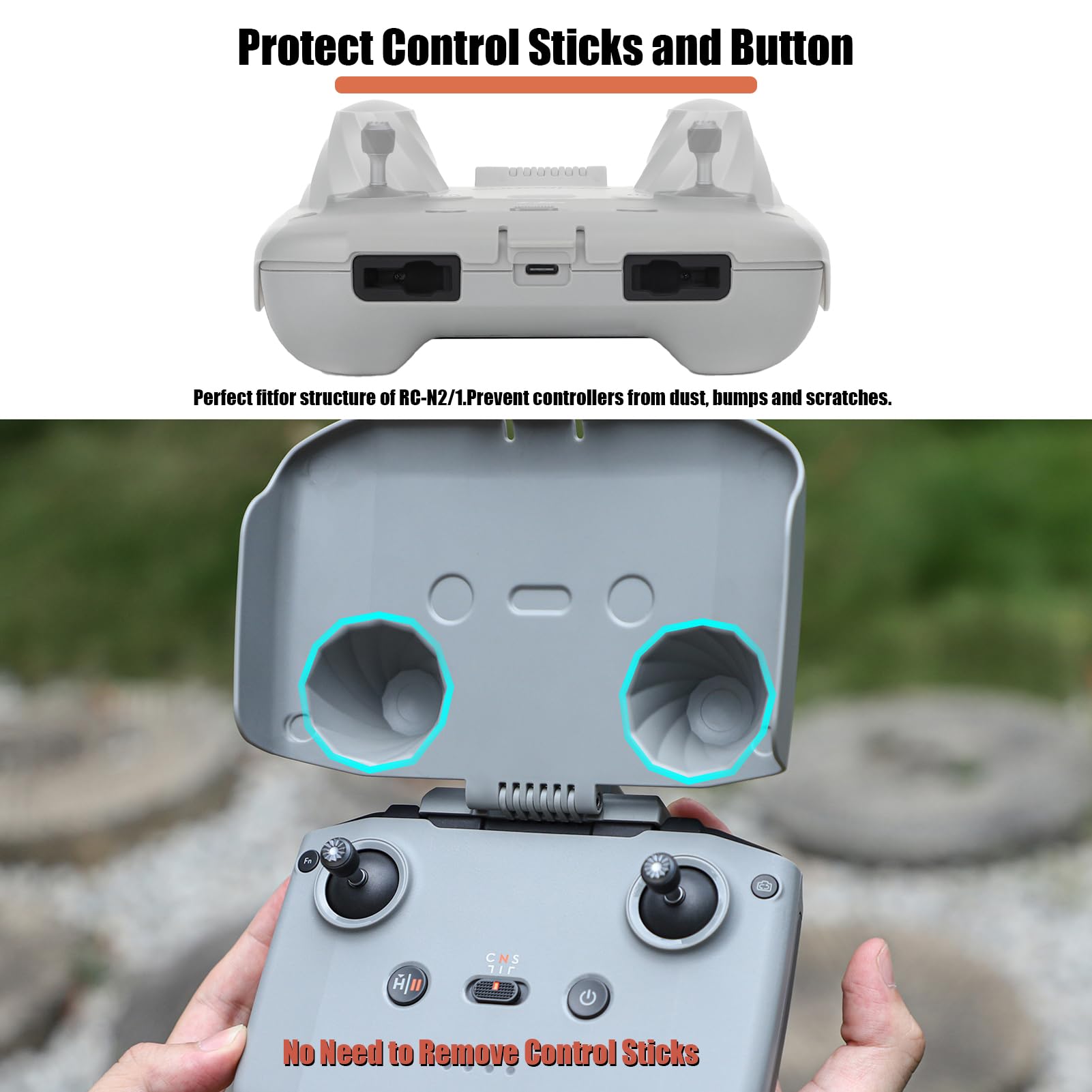 Amazon.com: Kimyoaee RC-N2/N1 Control Cover Sun Hood for DJI Mini