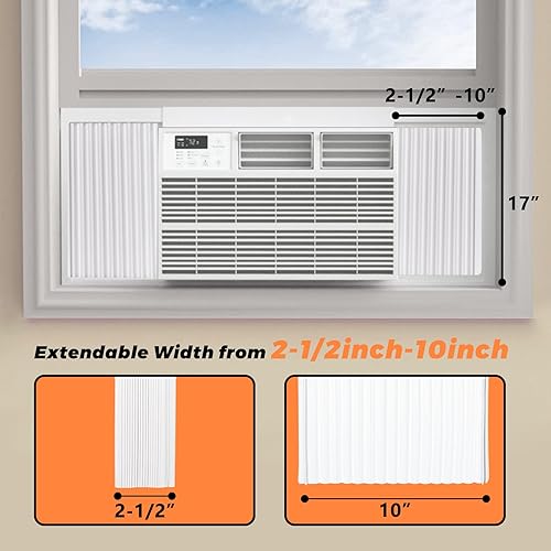Miniatura 2 de GCGOODS Paneles laterales de aire acondicionado para ventana con doble capa, kit de panel lateral de aire acondicionado de ventana aislante,