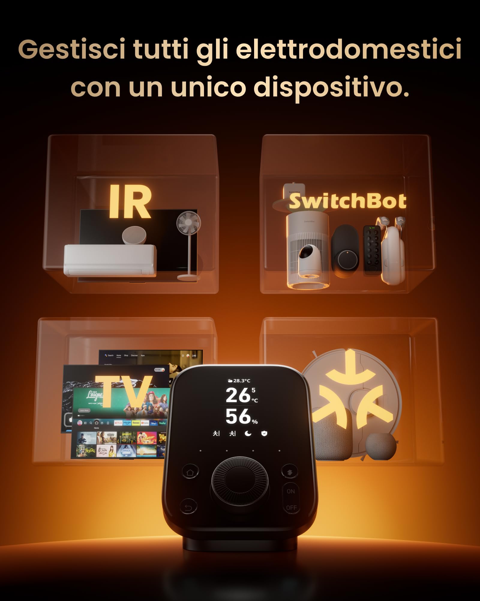 SwitchBot Hub 3 pack con SwitchBot Rilevatore di CO2 WLAN
