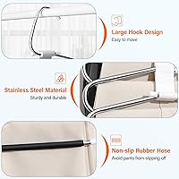 Vista 5 de Perchas plegables mejoradas para pantalones que ahorran espacio, perchero de ropa de 6 capas, organizador de armario multifuncional de acero