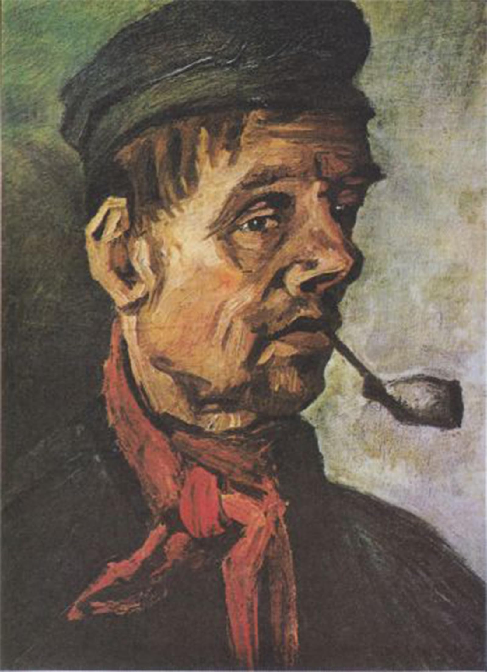 Artxlxxbn No Frame Famous Painting Canvas Artwork Graffiti Print Head Of A Peasant With A Clay Pipe Portrait Canvas Image For Home Decor 60X90cm