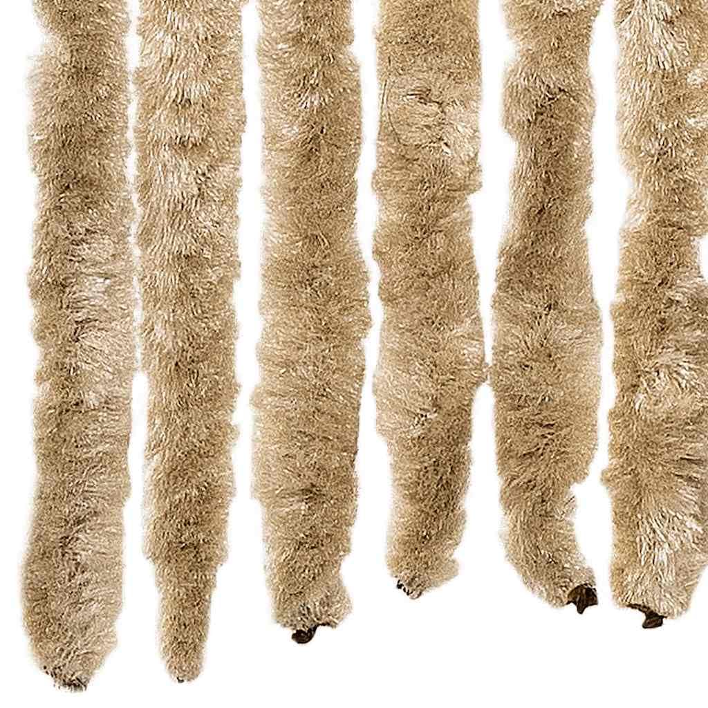 Moustiquaire en chenille - 56 x 185 cm - Pour camping-car - Beige