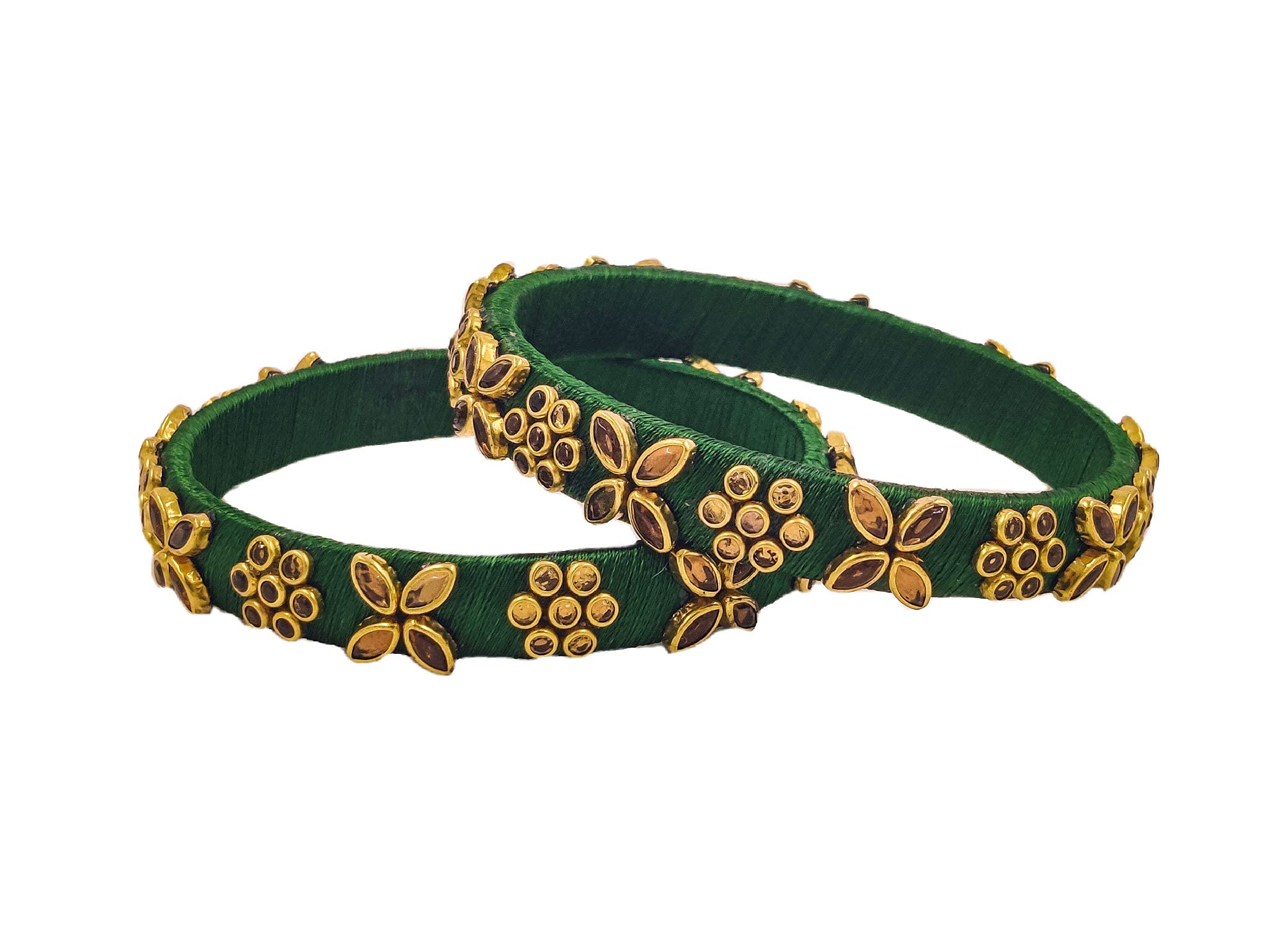 Yaalz Silk Thread Kundan Bangles in Vibrant Colours for Babies, Girls and Women (B09424YQCM) Amazon Price History, Amazon Price Tracker