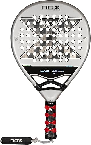 Pala de pádel AT10 de Agustin Tapia 2024  Luxury Series Teardrop Pala Padel  EOS Flap Aerodinámica y tecnología Custom Grip  Carbono Aluminizado 18K