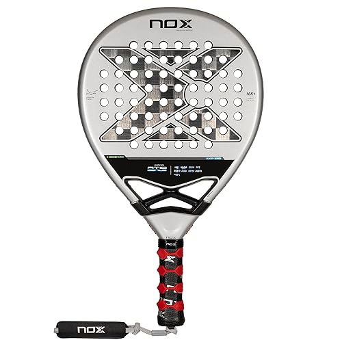 Padel Racket AT10 by Agustin Tapia 2024 | Luxury Series Teardrop Pala Padel | EOS Flap Aerodynamics & Custom Grip Technology | 18K Aluminized Carbon with MLD Black Eva Core | Advanced Pala de Padel