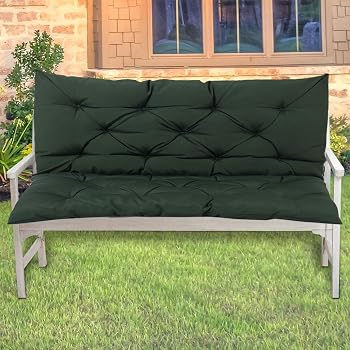 Anemoner Outdoor Garden Bench Cushion 100 X 50cm 2 Seater Non Slip Replacement Seat Cushion Pads Patio Furniture Cushion Red Decorative Pillows Garden Outdoors