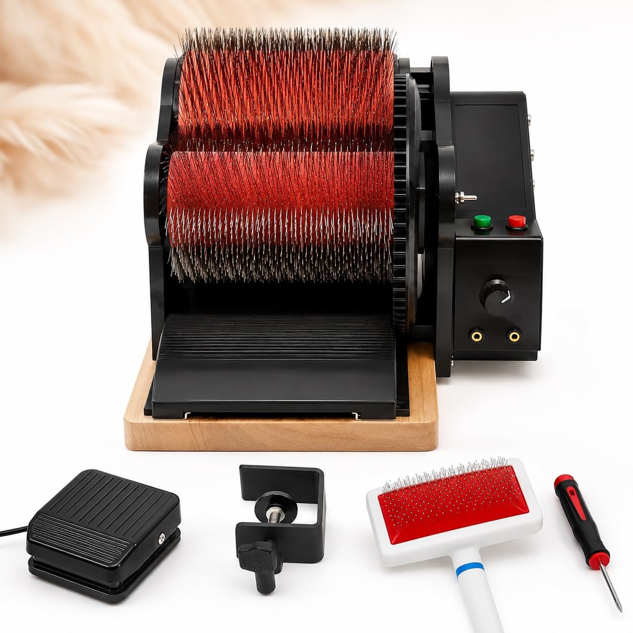 Cardatrice a Tamburo per Lana E Feltro – Scioglimento Fibre