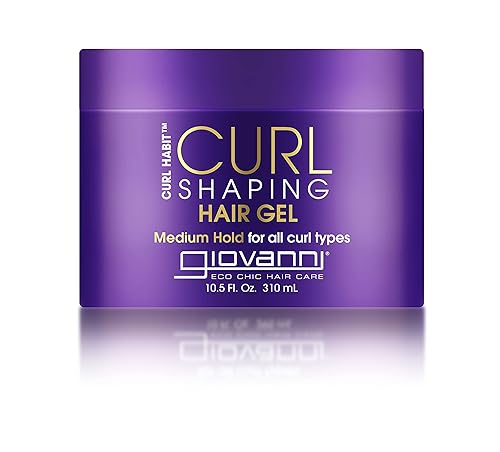 GIOVANNI Curl Habit - Gel moldeador de rizos para el cabello, fijación media, peso ligero, gel para cabello rizado, hidrata los rizos, domina el