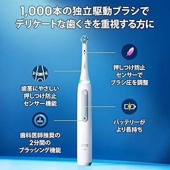 Amazon.co.jp: ブラウン 電動歯ブラシ オーラルB iO3S iOG3.1C6