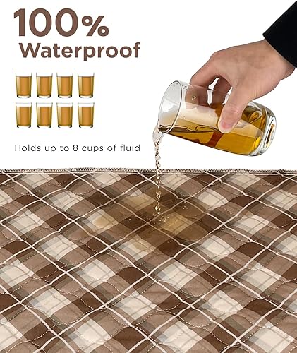 Miniatura 10 de Almohadillas de cama antideslizantes para incontinencia lavables de 36 x 72 pulgadas, almohadillas de cama impermeables para adultos, lavables para