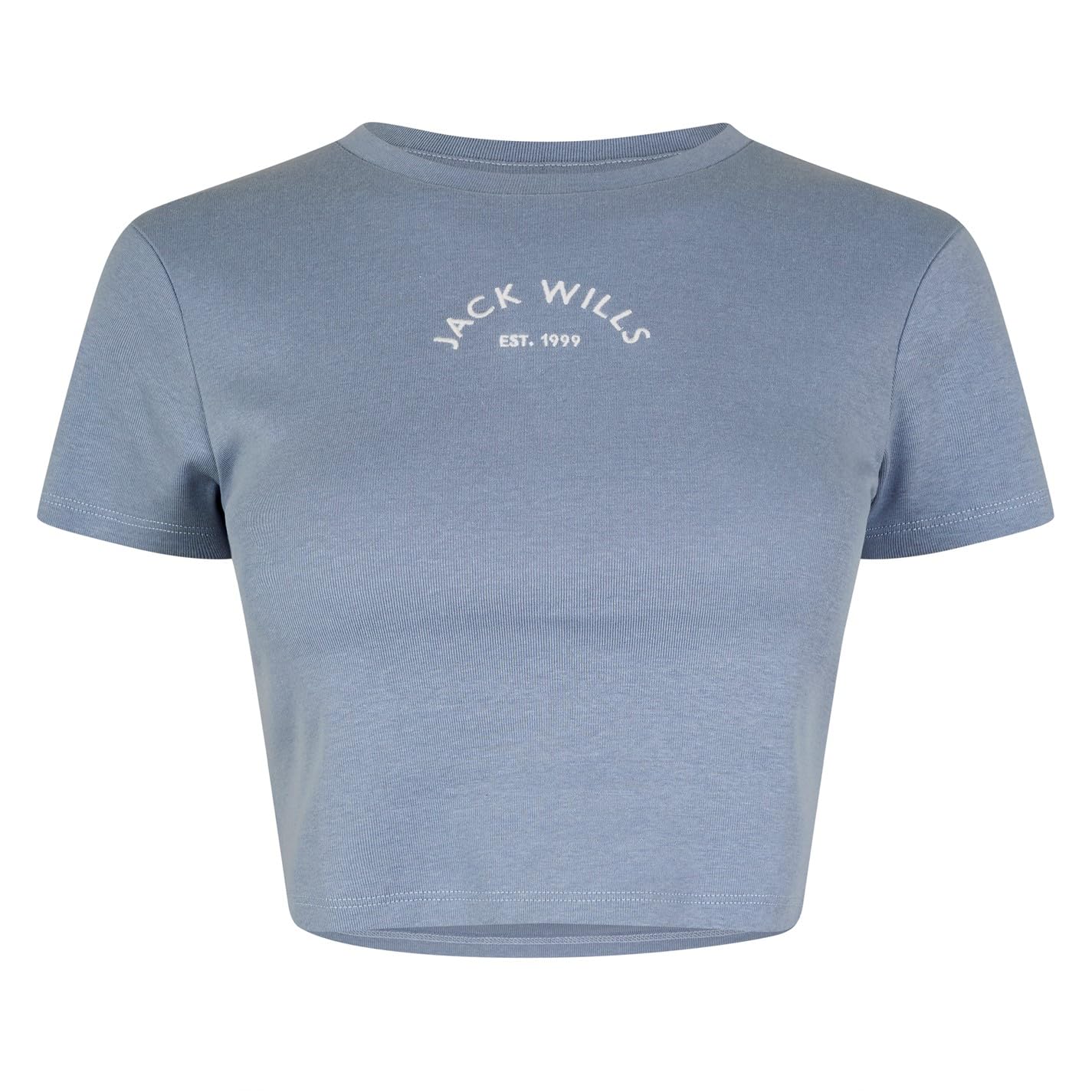 Jack Wills Women's Periwinkle Cropped Baby T-Shirt 6