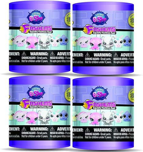 Miniatura 2 de Basic Fun Tech 4 Kids Littlest Pet Shop Mashems Fashems Blind Pack Capsule - Paquete de 4 (4 cápsulas por pedido)