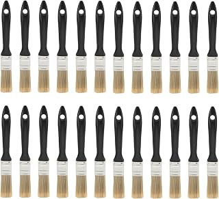 24 PCS 1 Inch Flat Paint Brushes, Chip Paint Brush with Plastic Handle for Art, Crafts