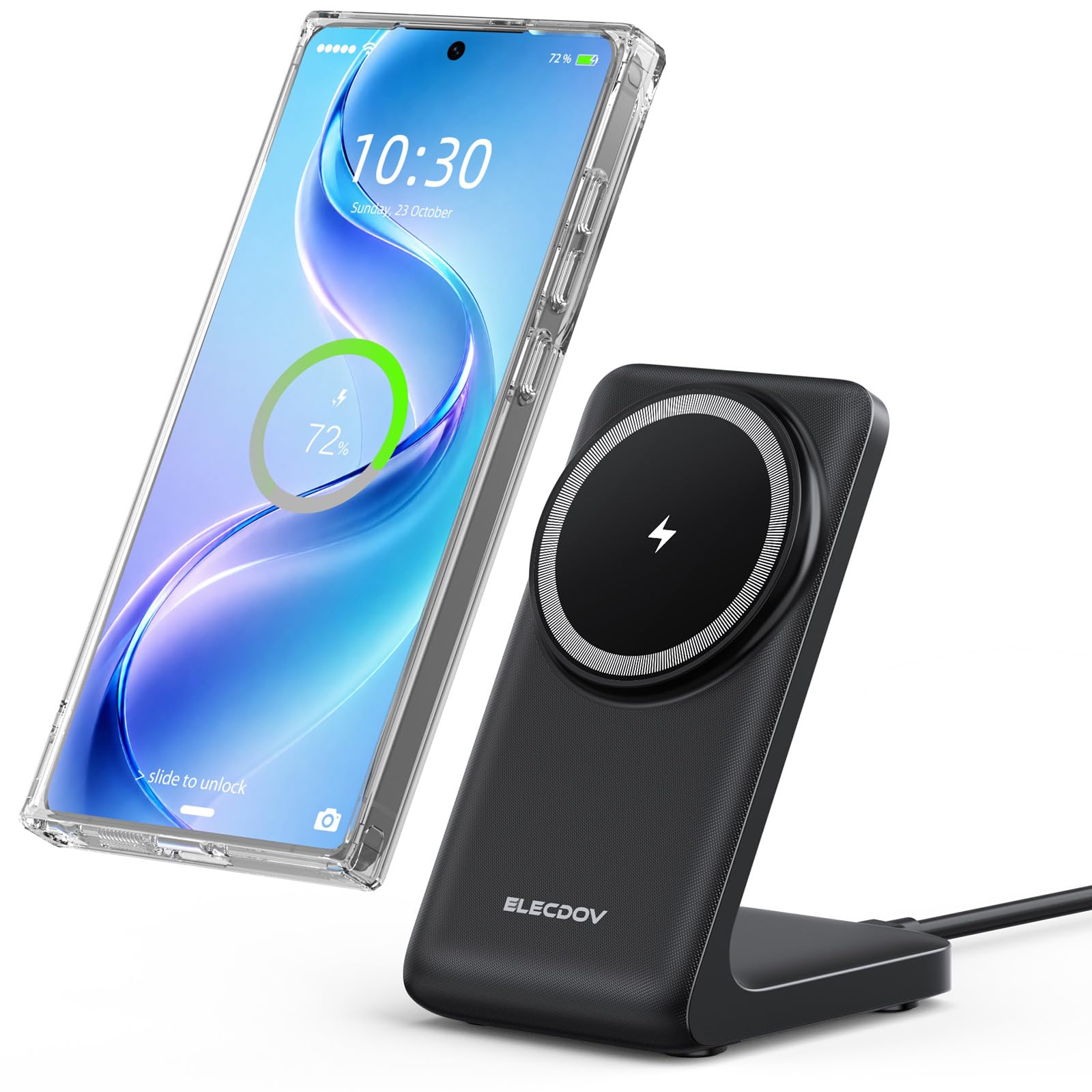 25W Magnetic Wireless Charger Stand for iPhone18 Samsung Fast Phone Charger