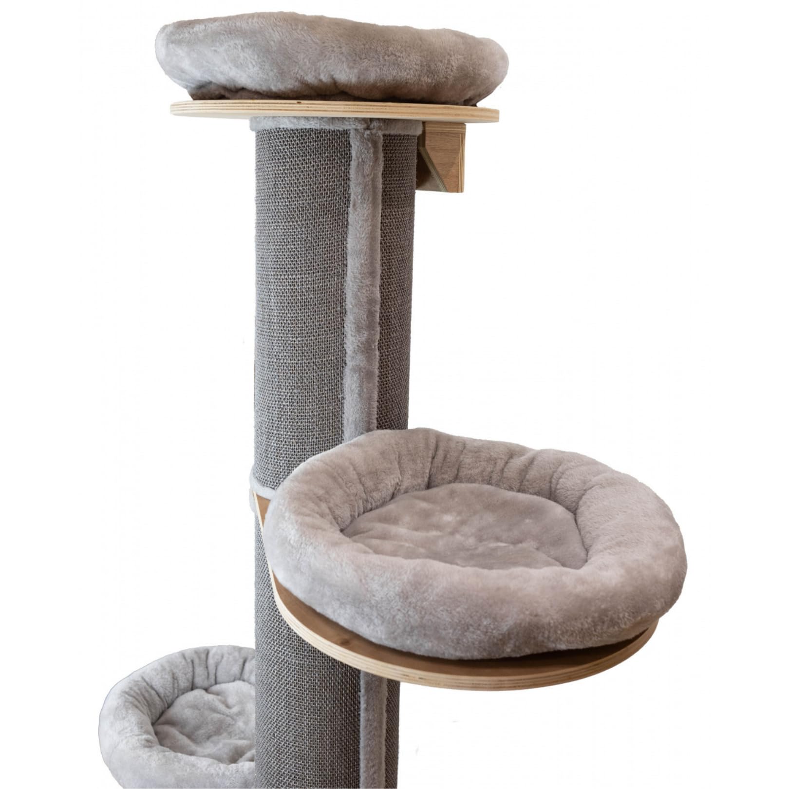 RL24 - Kratzbaum XXL K2 – Katzenbaum – Grau – Höhe 187 cm