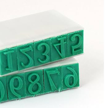 Amazon.com : uxcell Rubber 0-9 Number Detachable Stamp, 18mm