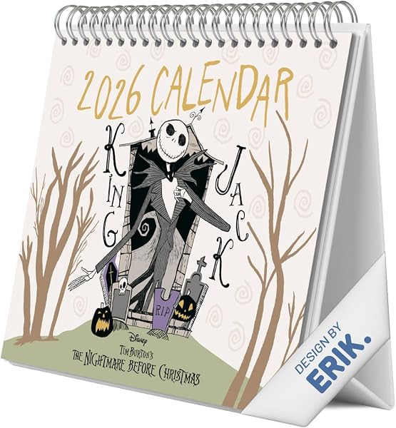 Grupo Erik CS26013 Desk Calendar 2026 The Nightmare Before Christmas
