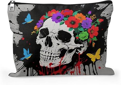 Miniatura 8 de Bolsa de maquillaje Bolsa de cosméticos Bolsa de maquillaje de viaje con cremallera, Cat58 lindo rosa, Bolsas de maquillaje