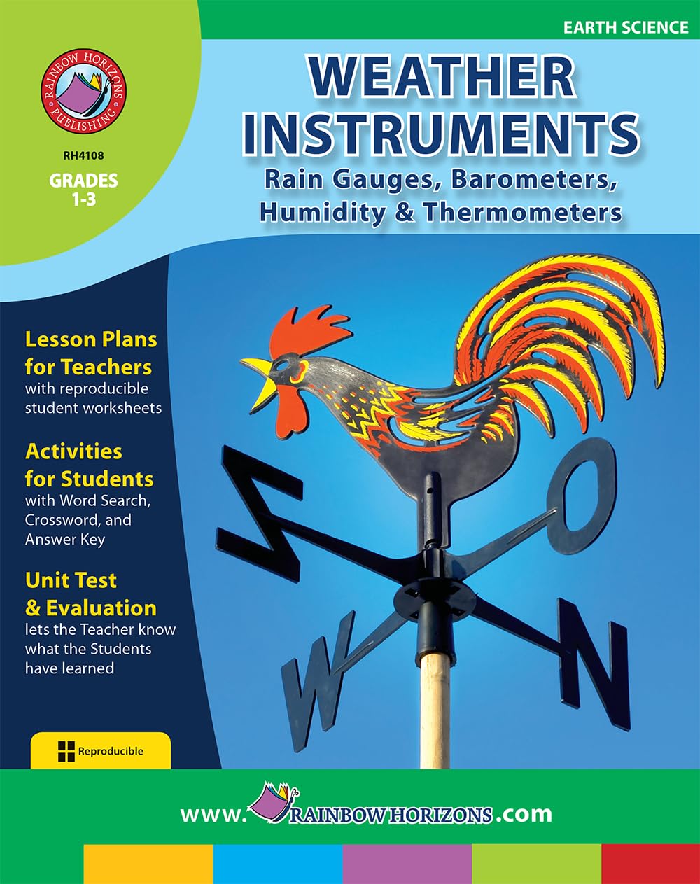 Weather Instruments: Rain Gauges, Barometers, Humidity & Thermometers Gr. 1-3 - Rainbow Horizons Publishing (Weather Set) Perfect Paperback – January 1, 2005