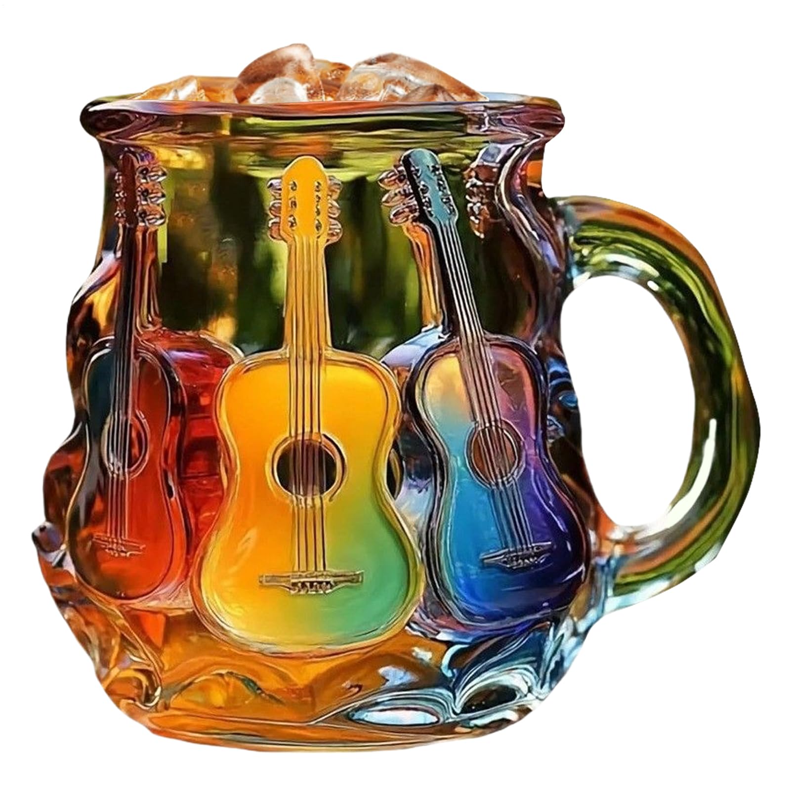 Taza de guitarra cerámica novedad taza temática música para regalos
