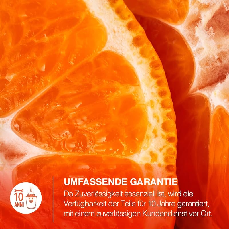 H.Koenig AGR80 Professzionális Elektromos Citrusfacsaró 160W, Rozsdamentes Acél, Csepegtető Védelem, BPA Mentes