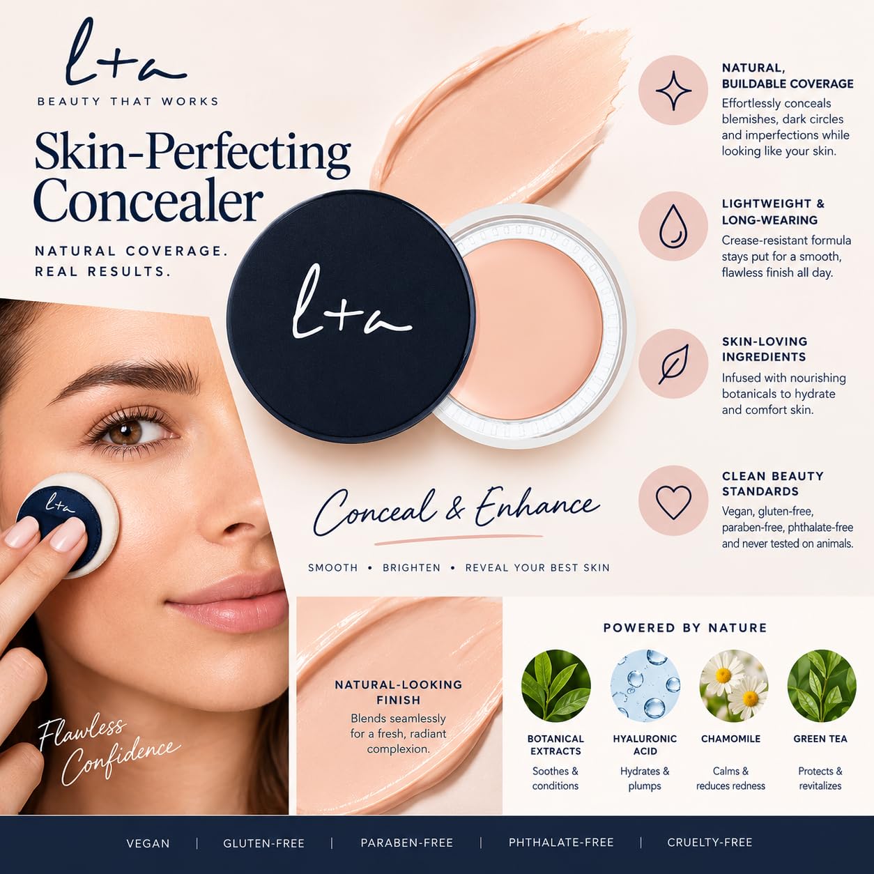 Lune+Aster Undereye Corrector with Hyaluronic Acid, Vitamins C + E
