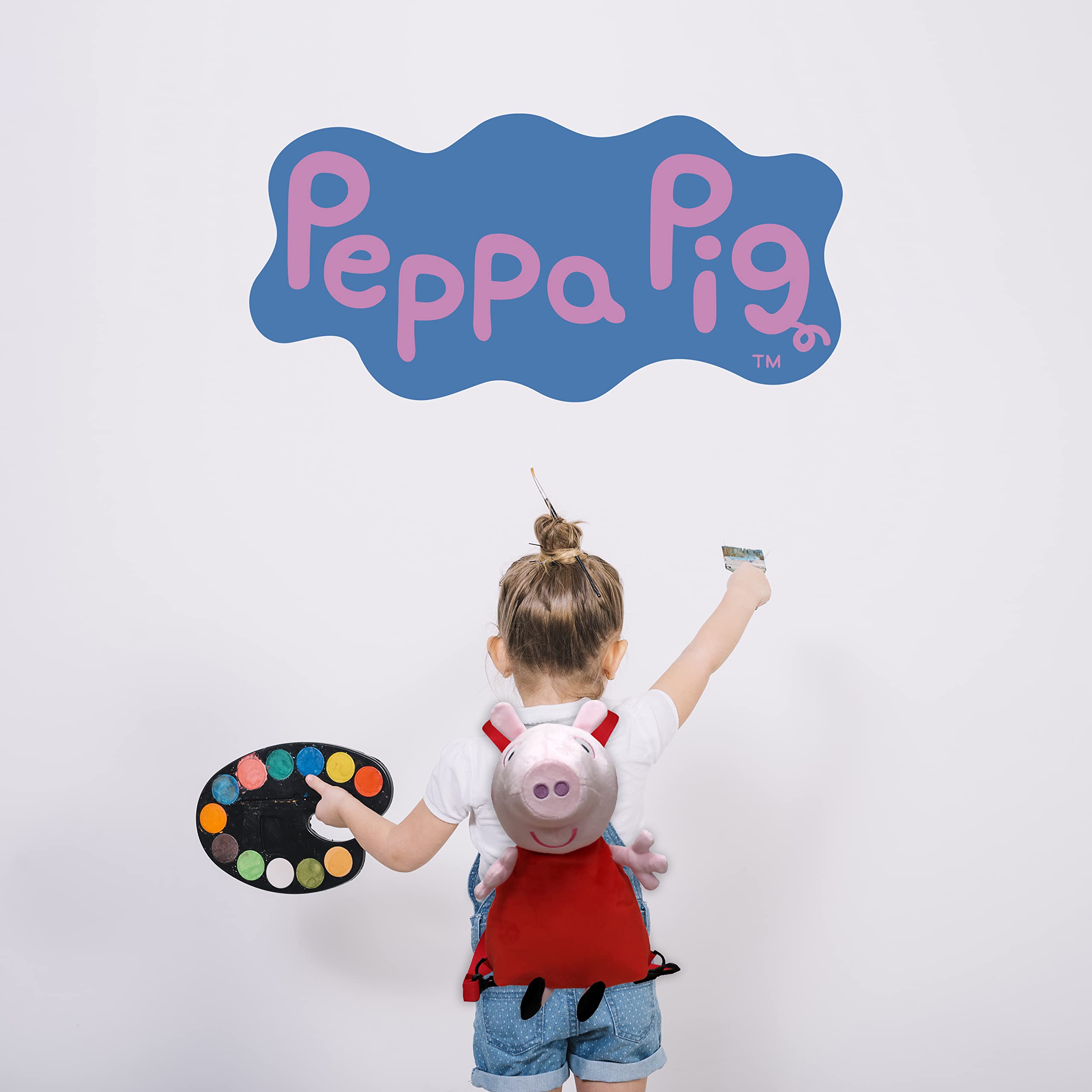 Peppa Pig Pig Pluszowy plecak 3D, Mutlicolor, 30x18x18 cm, Casual
