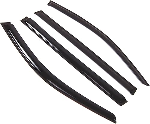 Tuningpros Visor de ventana compatible con Mercedes-Benz GL450 GL500 GL550 GL63 2013-2015, DGWV2-730, deflector de montaje exterior, protector de