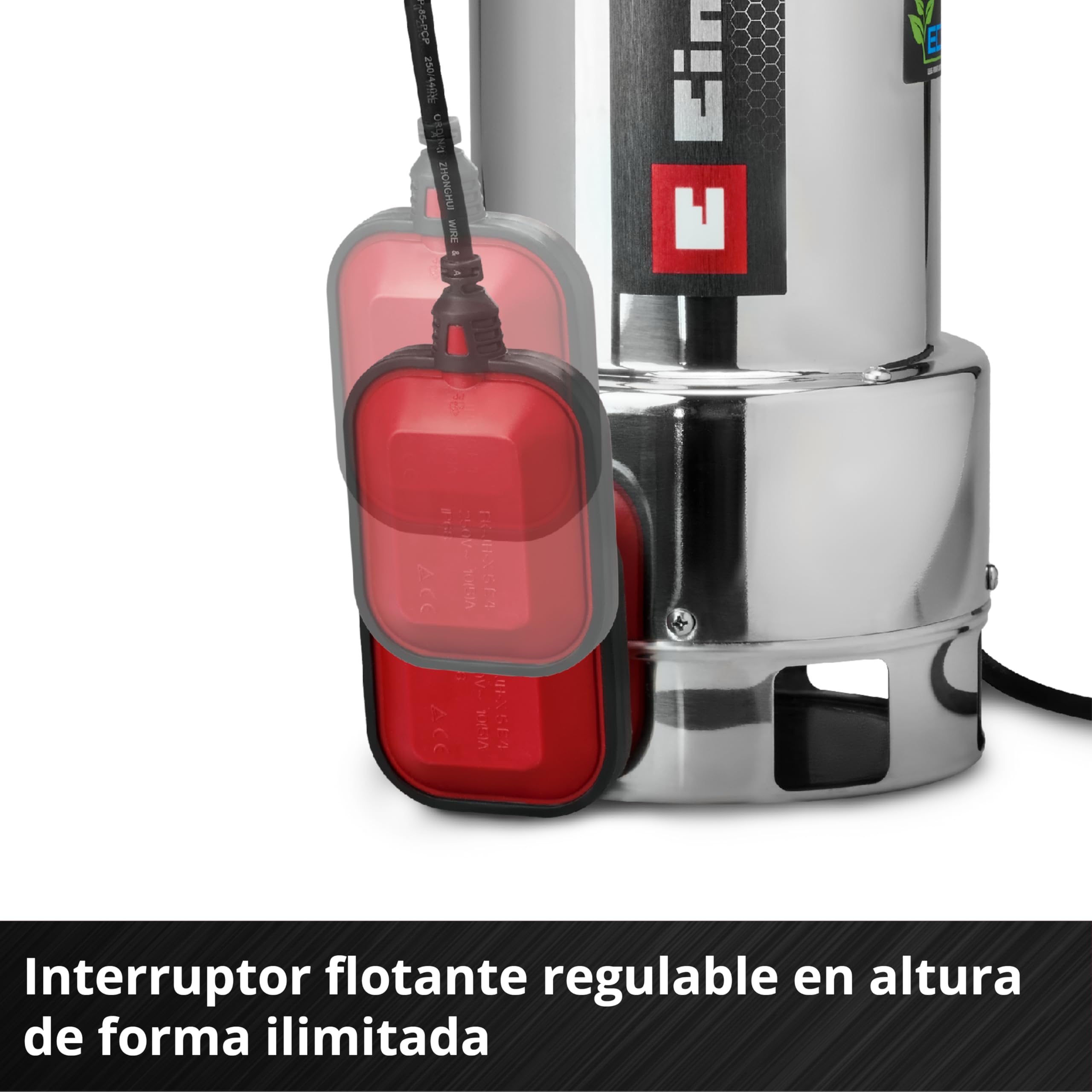 Einhell bomba de aguas sucias GC-DP 7035 N ECO PLUS 700 W 19000 l/h 8 m 35 mm