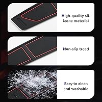 Vista 82 de Auovo Bandeja de cubierta para salpicadero compatible con accesorios Ford Bronco 2021 2022 2023 2024 2025 Compartimentos de silicona antideslizante