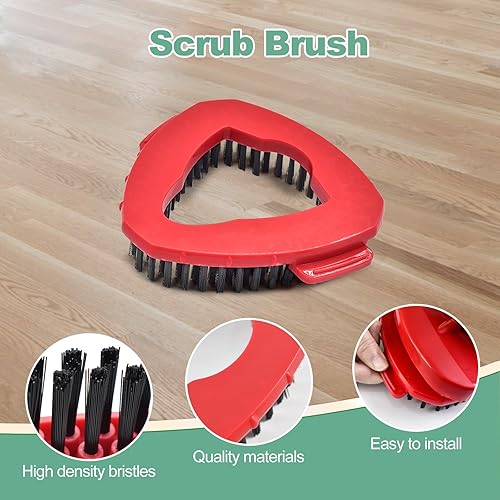 Miniatura 6 de Recambios de cabezales de fregona para Ocedar, cabezal de repuesto para mopa giratoria para O-Cedar EasyWring, 1 sistema de tanque de repuestos,