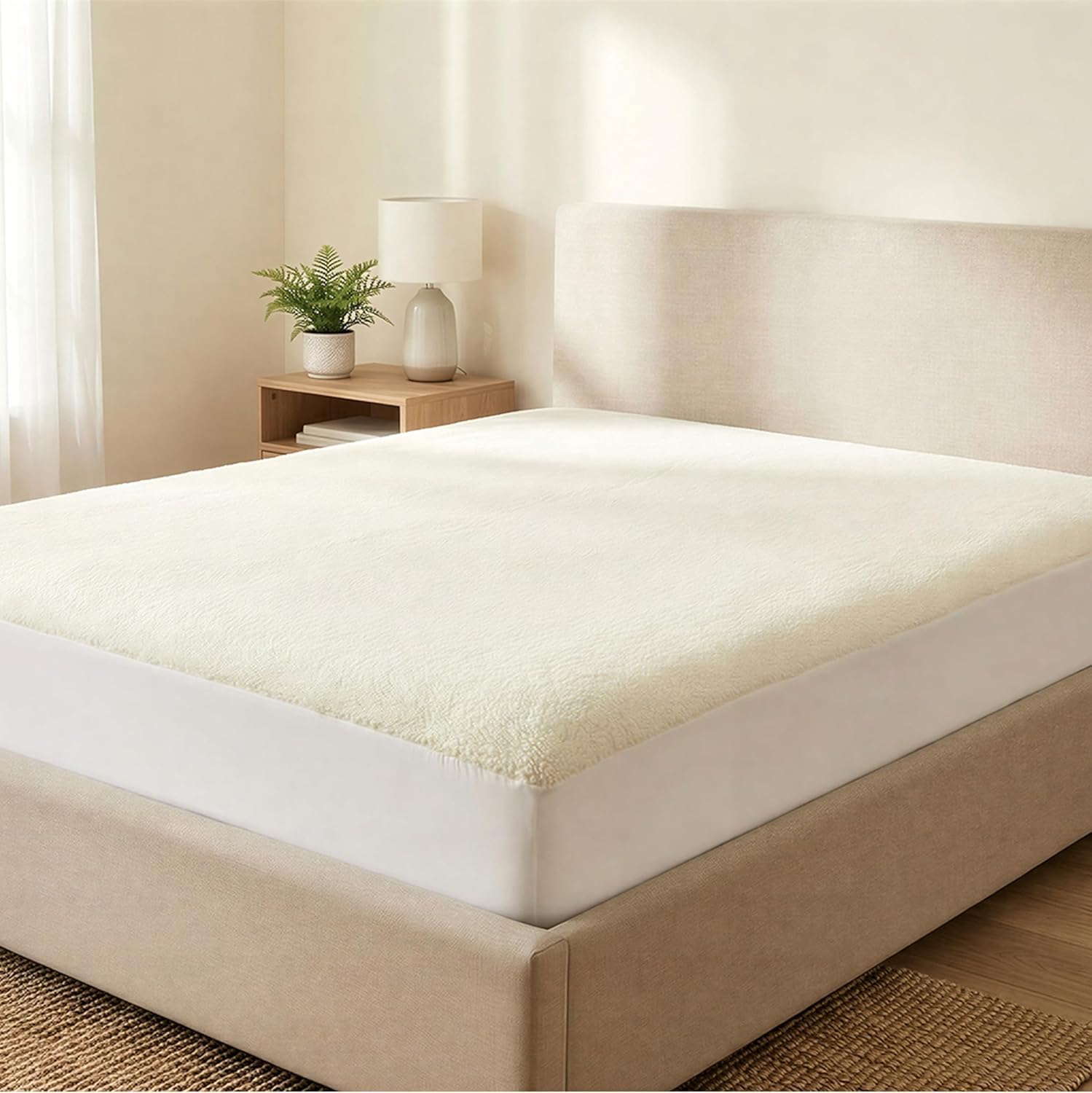 Egypto Fleece Deep Thermal Mattress Protector Bunk - 30cm Depth (Bunk)